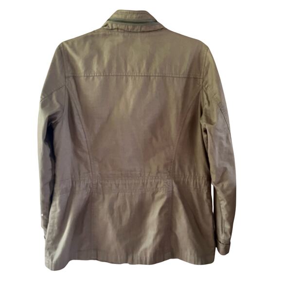 Eddie Bauer Utility Jacket Women's M  Olive Green‎ 100% Cotton Pockets (e- 91) - Picture 2 of 8